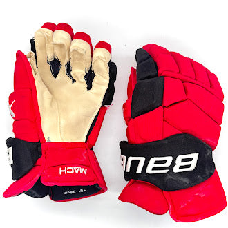 Bauer Supreme Mach - Used NHL Pro Stock Glove - Jordan Staal (Red/Black)